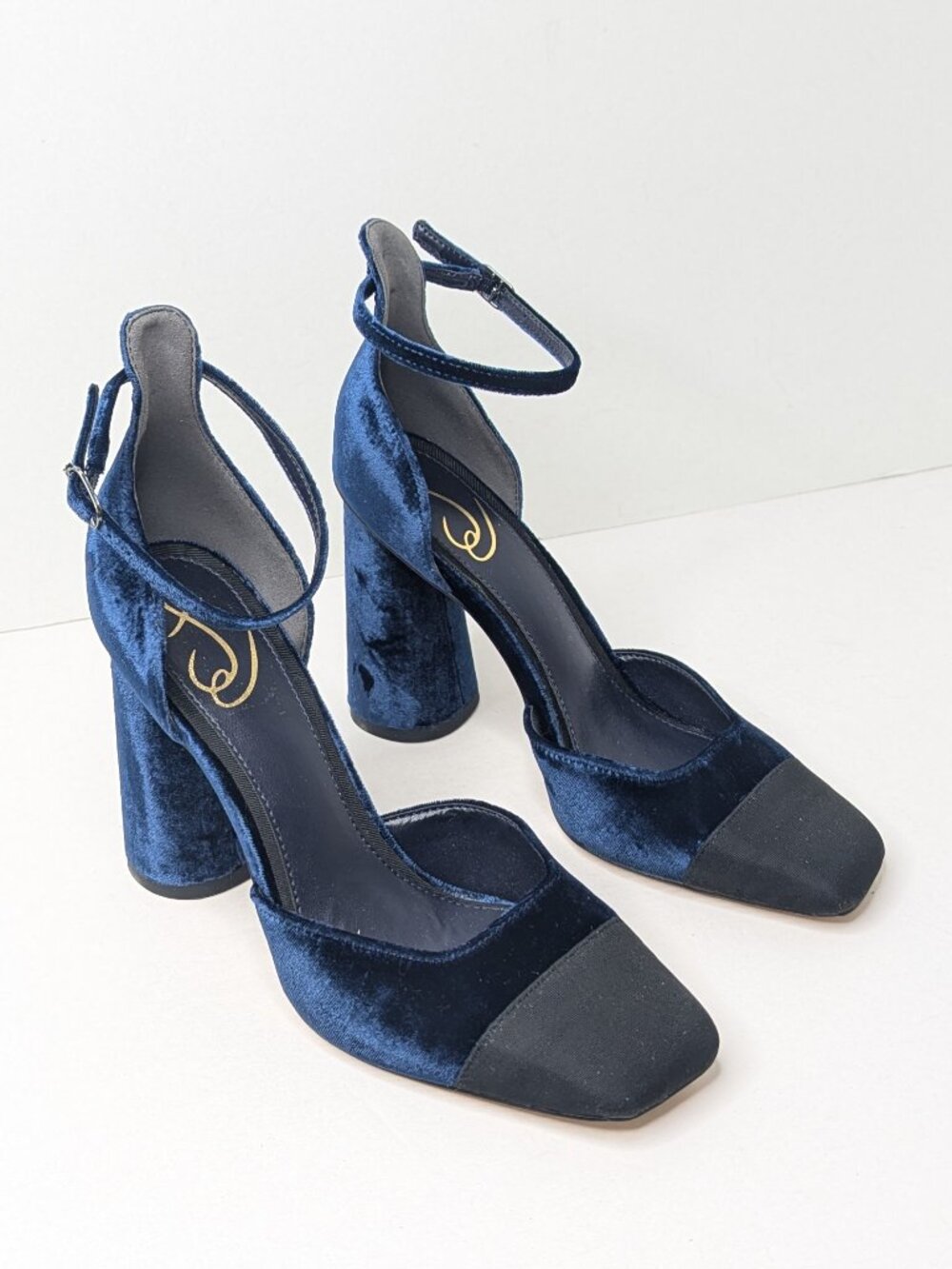 Sam Edelman Cristine Ankle Strap Pumps Blue Womens 7.5